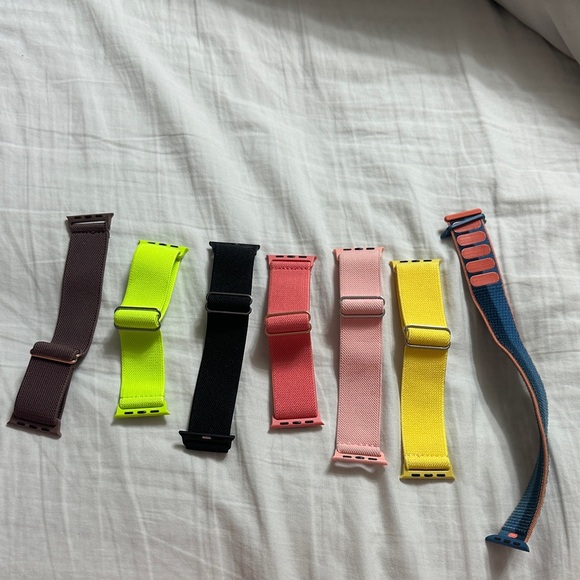 Colorful Apple Watch Bands Set of 7 - Picture 1 of 4